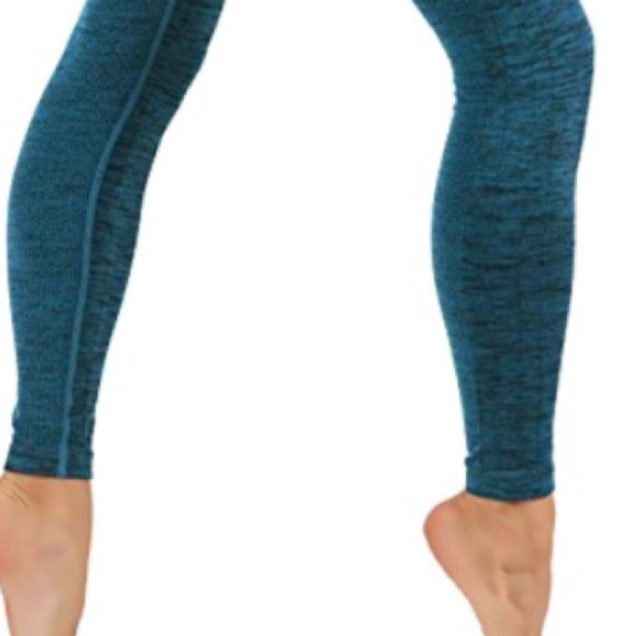 Full length power flex workout leggings two tone - Picture 3 of 3